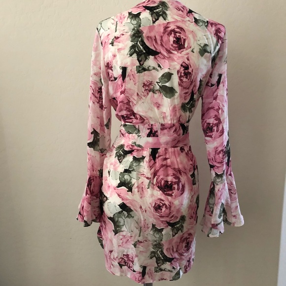 Stone Cold Fox Floral Rose Dress Robe Boho Besos - Picture 6 of 7